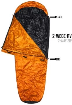 Schlafsack-Regenüberzug „SleeBag“ (RV Rechts) Gelb -Normani 127934