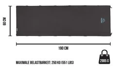 Campingbett „Nutak“ Schwarz -Normani 128196