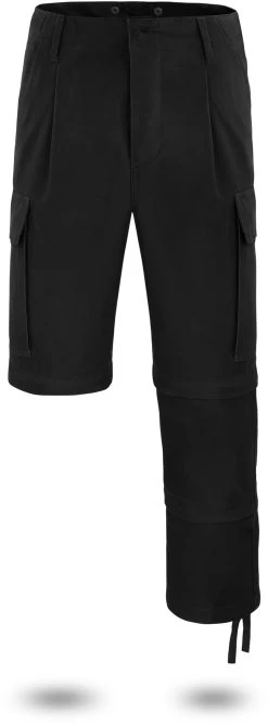 Herren 3-in-1 Zip-Off Moleskinhose „Daytona“ Schwarz -Normani 128199