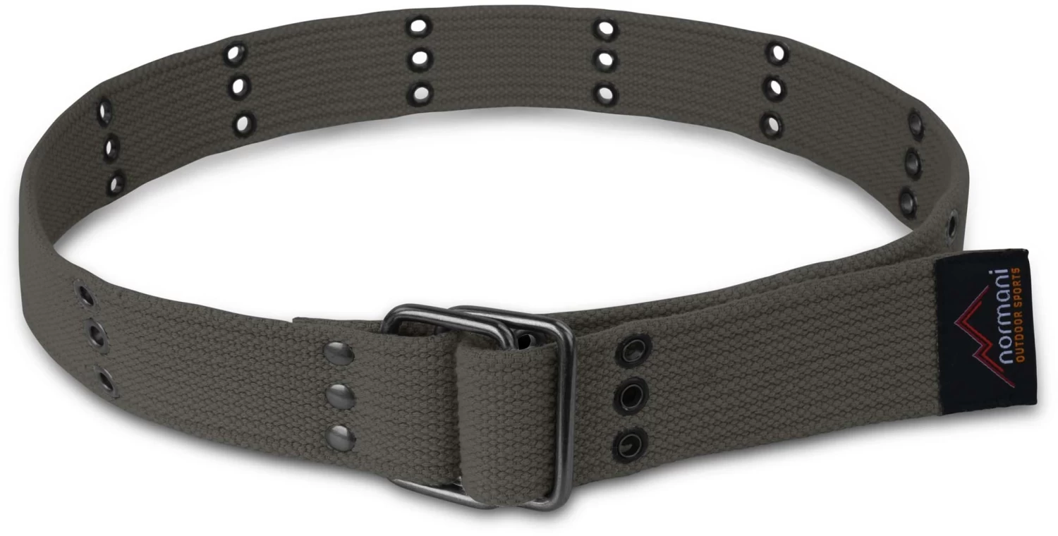 Baumwoll-Gürtel Mit Ösen „Wadi“ Grau 6 Baumwoll-Gürtel Mit Ösen „Wadi“ Grau – Bild 4