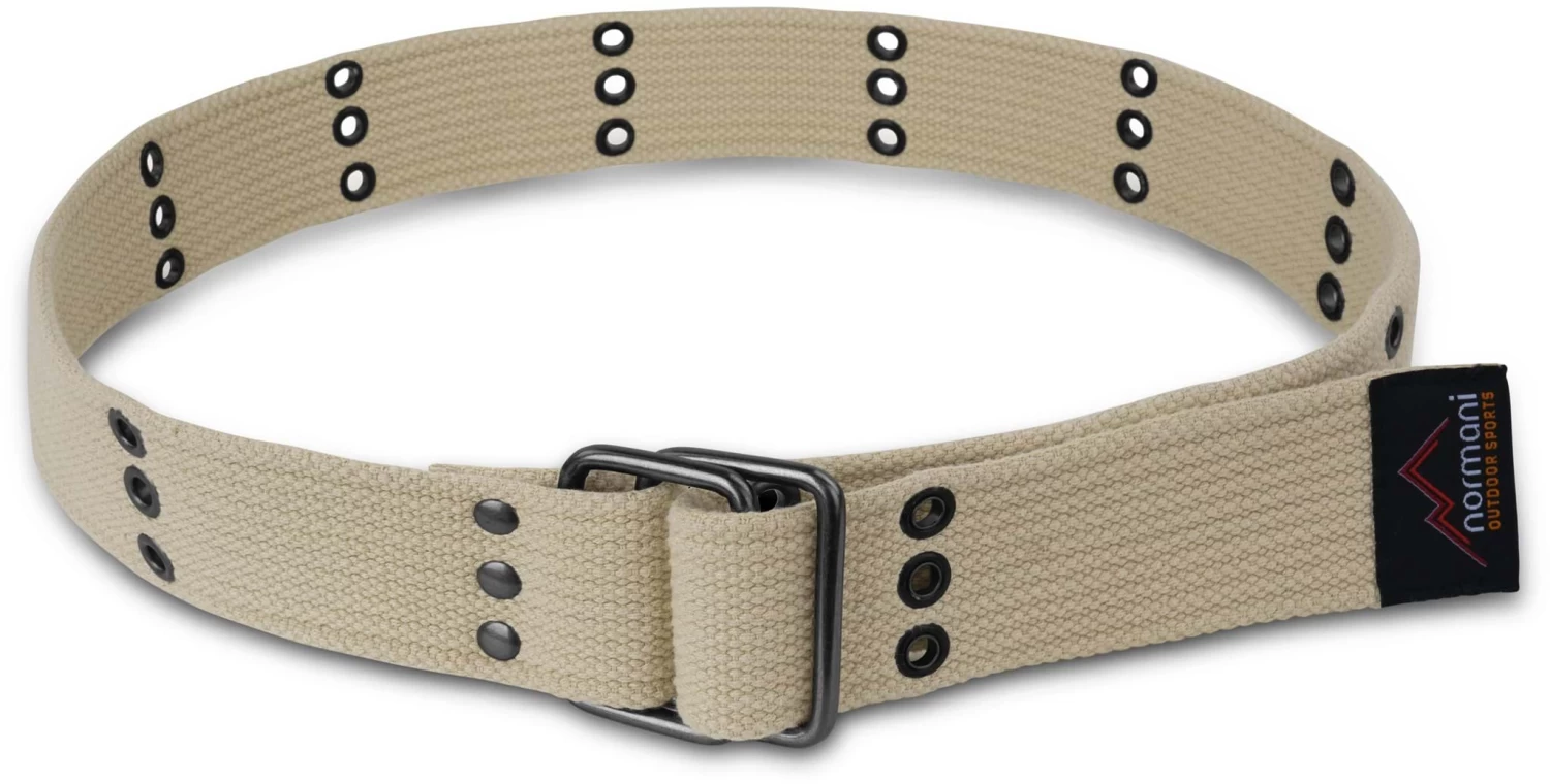 Baumwoll-Gürtel Mit Ösen „Wadi“ Khaki 6 Baumwoll-Gürtel Mit Ösen „Wadi“ Khaki – Bild 4