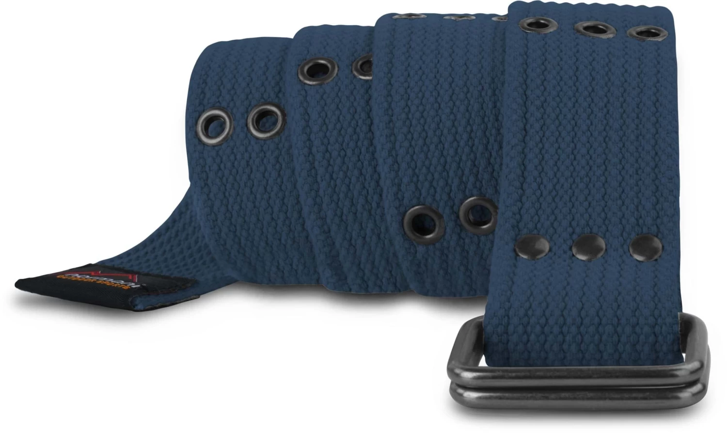 Baumwoll-Gürtel Mit Ösen „Wadi“ Navy 4 Baumwoll-Gürtel Mit Ösen „Wadi“ Navy – Bild 2