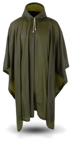 Vinyl Regenponcho „Hilo“ Oliv