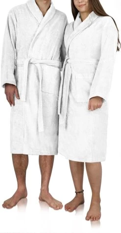 Unisex Premium Bademantel „Sivas“ Aus Frottee - OEKO-TEX® 100 Weiß 9 Unisex Premium Bademantel „Sivas“ Aus Frottee - OEKO-TEX® 100 Weiß -Normani 128715