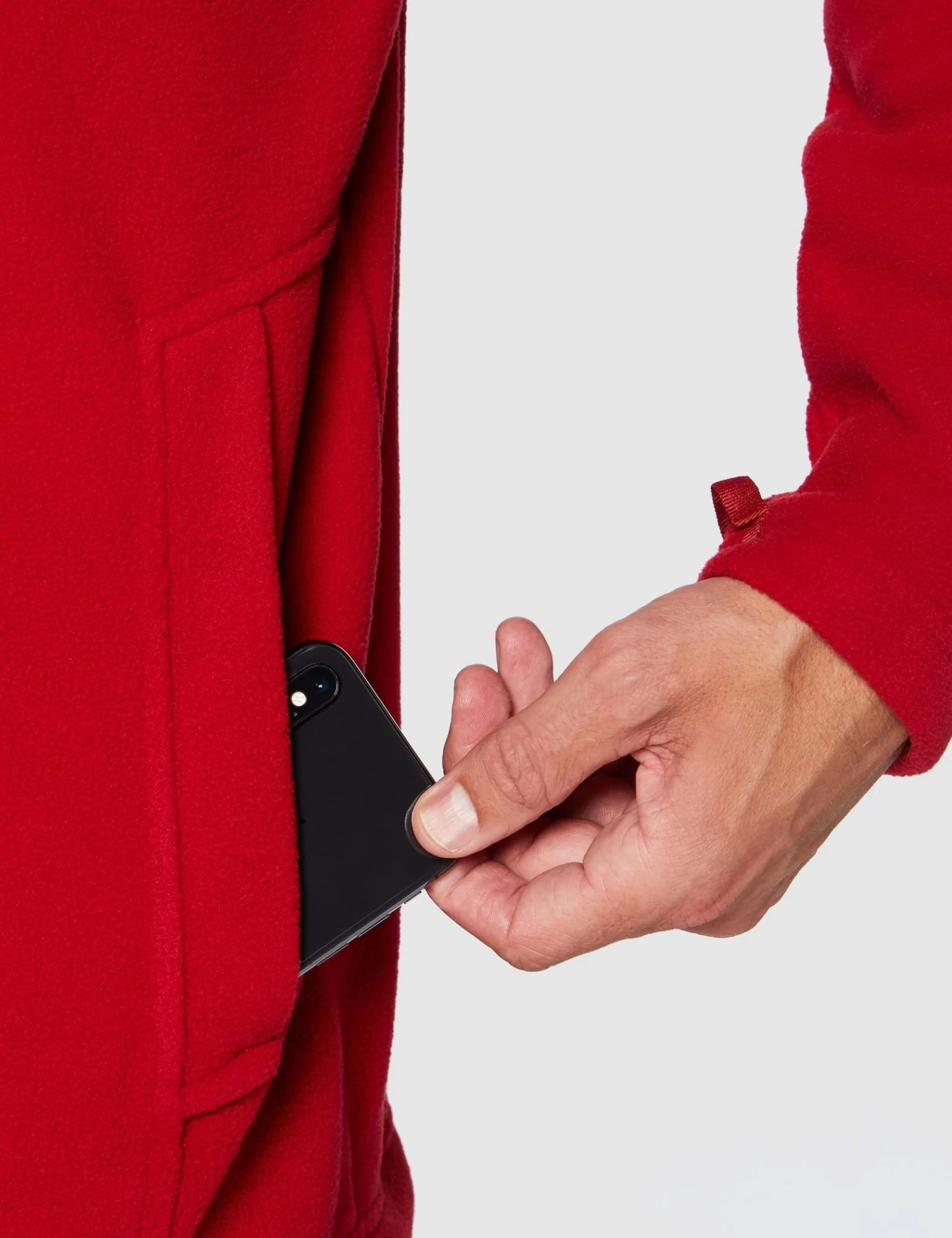 Herren Fleecejacke „Laanila“ Rot 5 Herren Fleecejacke „Laanila“ Rot – Bild 3