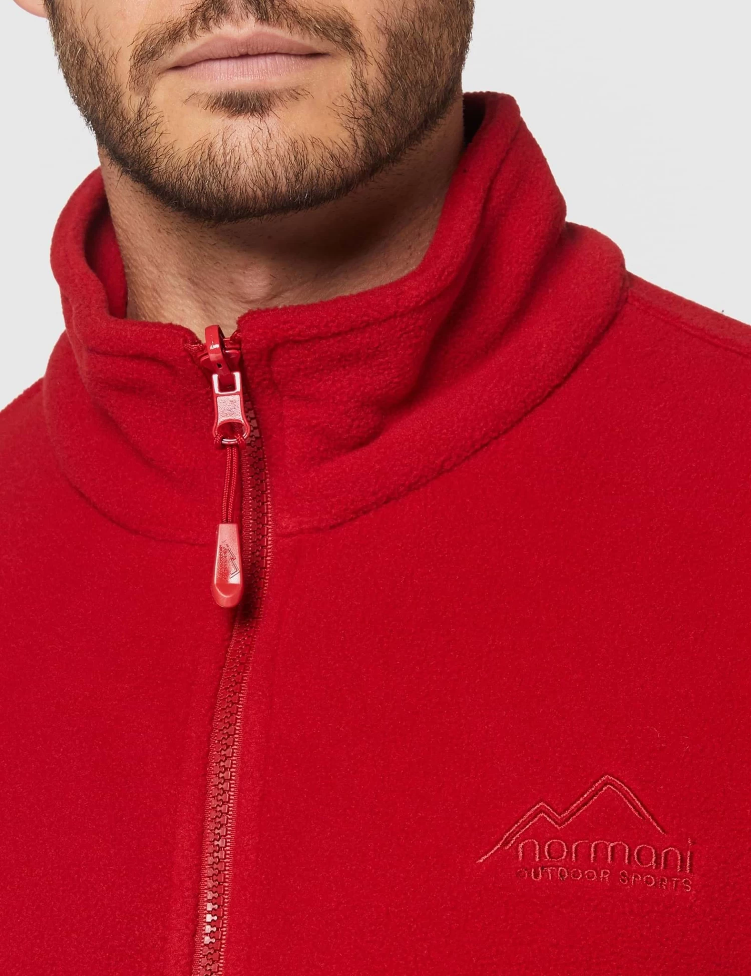 Herren Fleecejacke „Laanila“ Rot 6 Herren Fleecejacke „Laanila“ Rot – Bild 4