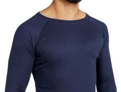 Herren Thermounterwäsche Langarm-Shirt „Ivvavik“ Navy -Normani 129882
