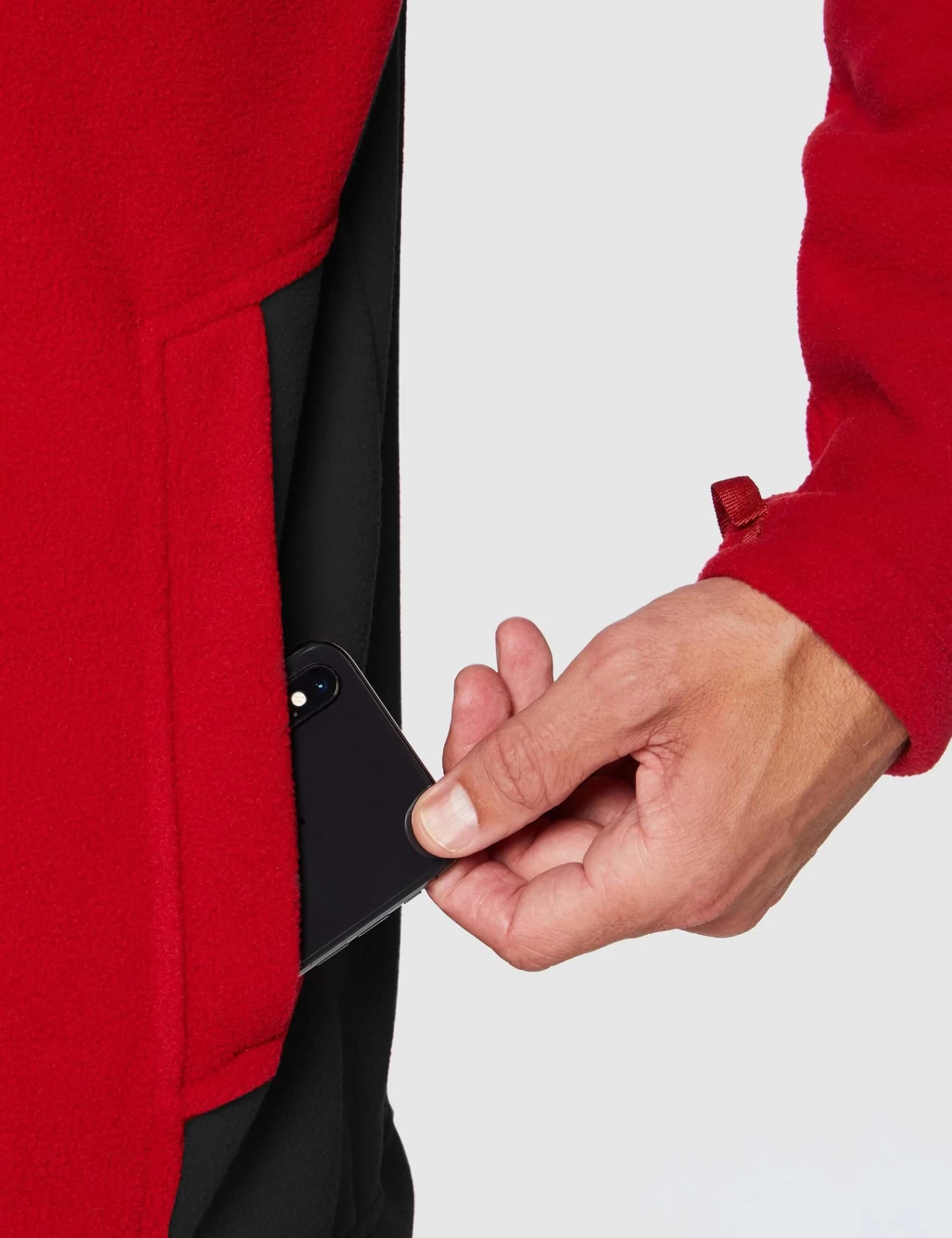 Herren Fleecejacke „Ivalo“ Rot 5 Herren Fleecejacke „Ivalo“ Rot – Bild 3