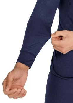 Herren Thermounterwäsche Langarm-Shirt „Ivvavik“ Navy -Normani 129924