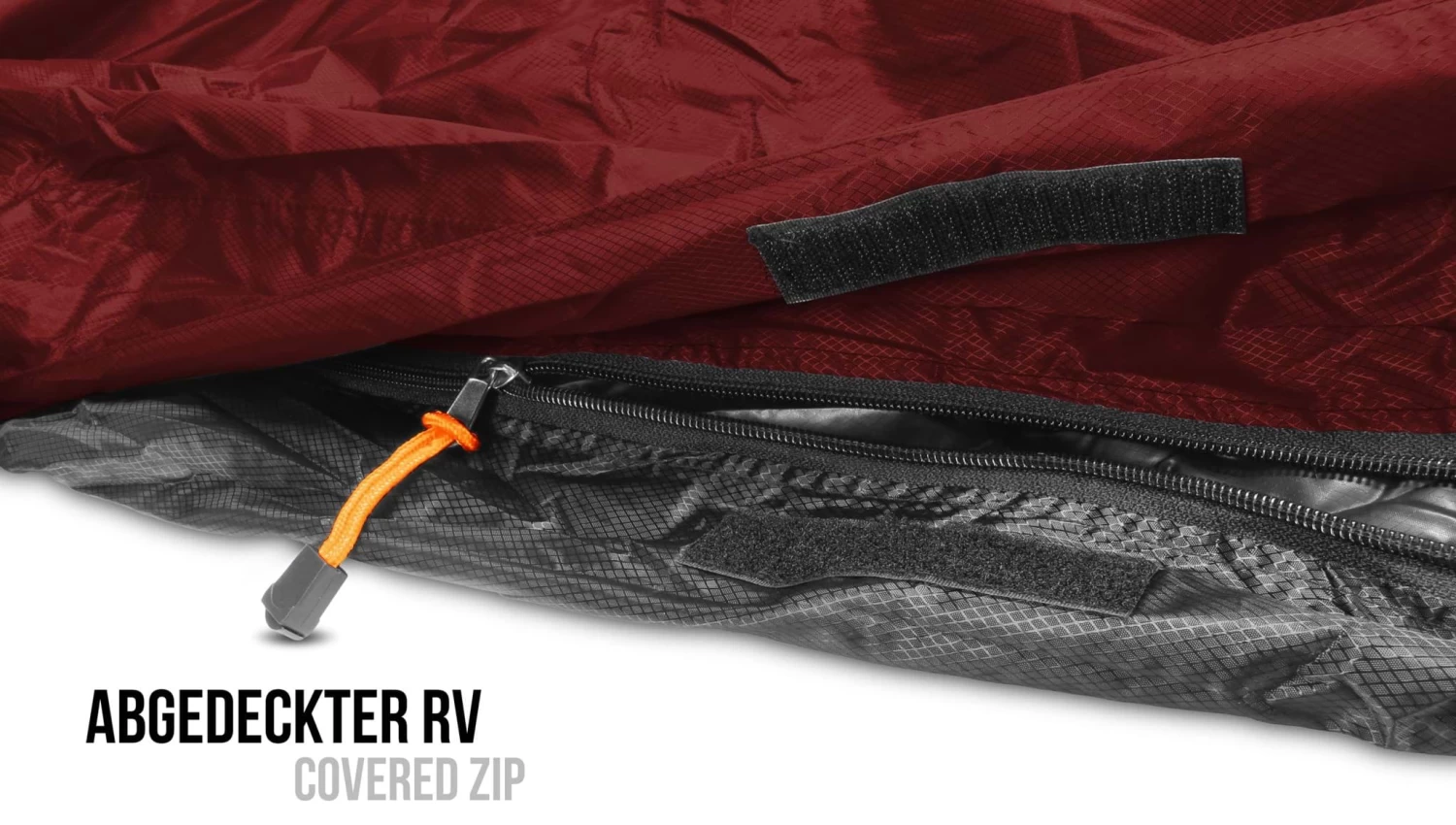 Schlafsack-Regenüberzug „SleeBag“ (RV Links) Rot/Schwarz 7 Schlafsack-Regenüberzug „SleeBag“ (RV Links) Rot/Schwarz – Bild 5