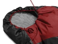 Ultralight-Schlafsack „Runty“ (RV Rechts) Rot/Schwarz -Normani 130005