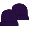 2 Warme Wintermützen Für Damen Und Herren Lila -Normani 130020