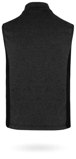 Herren Strick-Fleeceweste „Shamattawa“ Anthrazit -Normani 130117