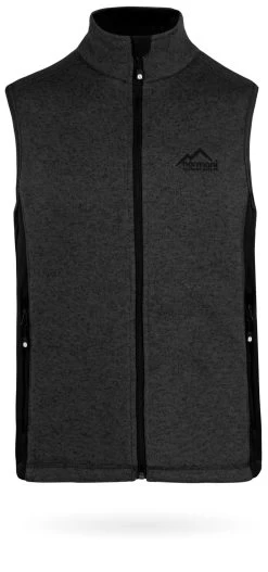 Herren Strick-Fleeceweste „Shamattawa“ Anthrazit -Normani 130125