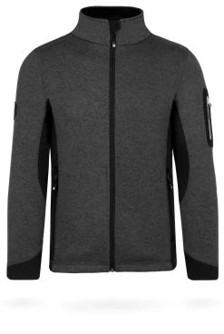 Herren Strick-Fleecejacke „Wapusk“ Anthrazit -Normani 130200