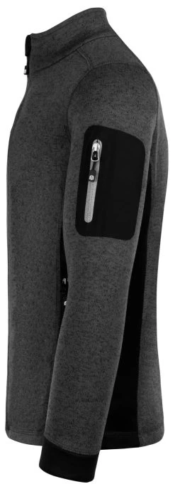 Herren Strick-Fleecejacke „Wapusk“ Anthrazit -Normani 130203