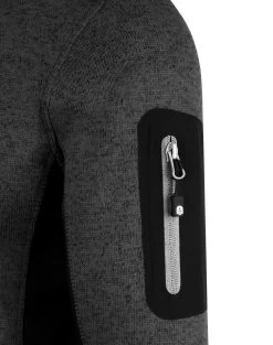 Herren Strick-Fleecejacke „Wapusk“ Anthrazit -Normani 130205