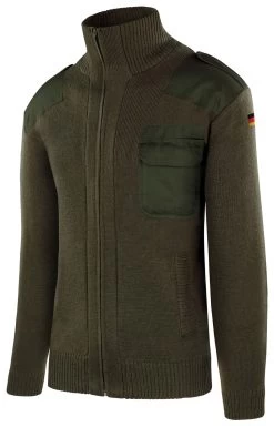 Herren-Strickjacke „Istrup“ Oliv -Normani 130306