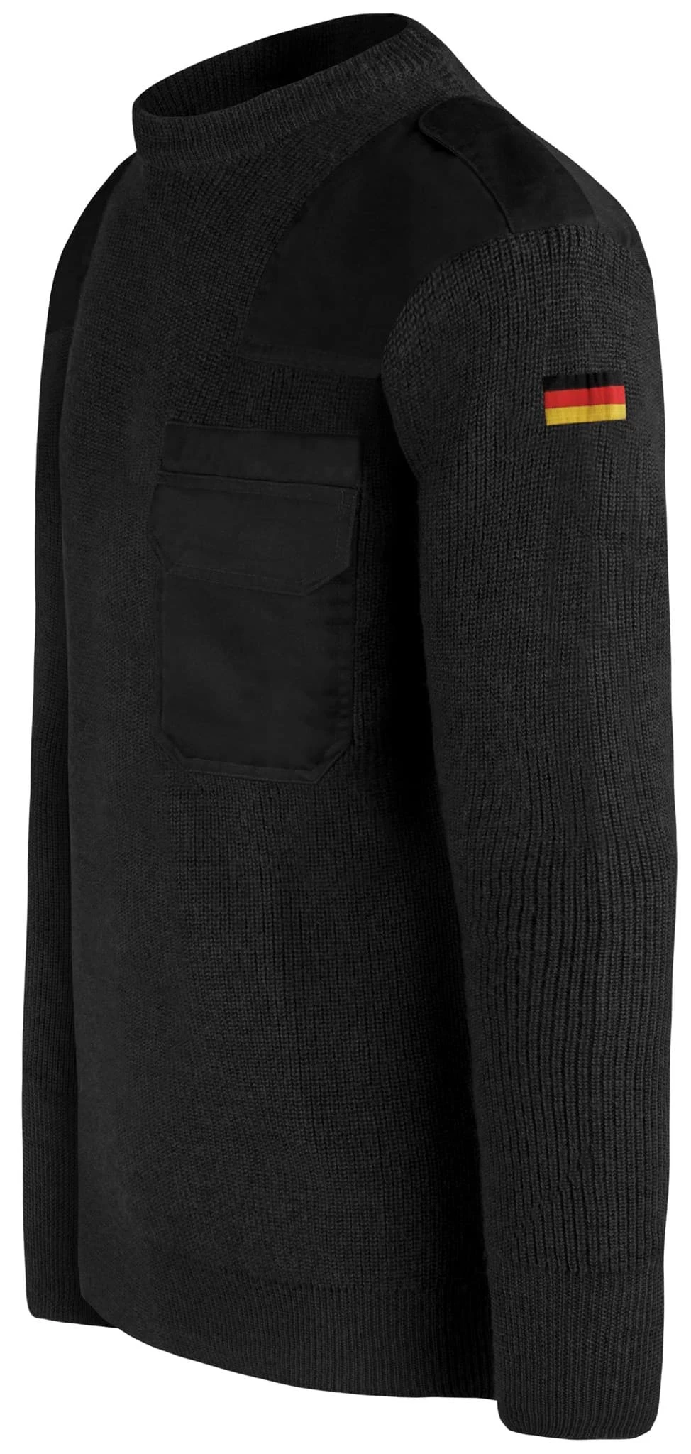 Herren BW-Pullover Mit Schurwolle „Barntrup“ Schwarz 5 Herren BW-Pullover Mit Schurwolle „Barntrup“ Schwarz – Bild 3