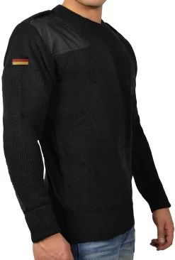 Herren BW-Pullover „Dörentrup“ Schwarz -Normani 130334