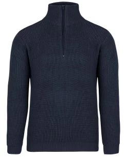 Herren Troyer-Pullover Mit RV-Kragen „Tintrup“ Navy