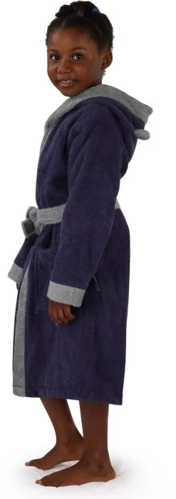 Kinder Bademantel Aus Bio-Baumwolle „Malia“ Lila / Otter -Normani 133744