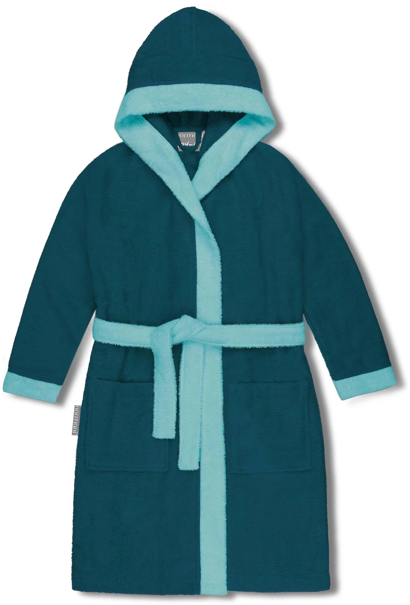 Kinder Bademantel Aus Bio-Baumwolle „Elounda“ Blau 3 Kinder Bademantel Aus Bio-Baumwolle „Elounda“ Blau