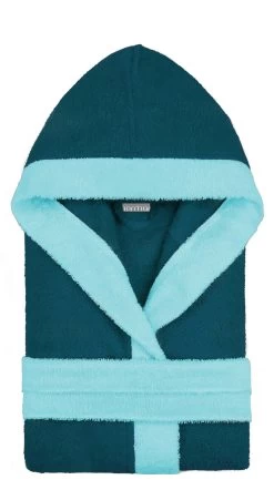 Kinder Bademantel Aus Bio-Baumwolle „Elounda“ Blau 8 Kinder Bademantel Aus Bio-Baumwolle „Elounda“ Blau -Normani 133852