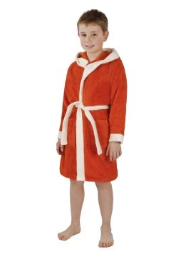 Kinder Bademantel Aus Bio-Baumwolle „Elounda“ Orange 11 Kinder Bademantel Aus Bio-Baumwolle „Elounda“ Orange -Normani 133944