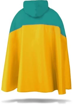 Regenponcho „Cherrapunji“ Petrol/Gelb -Normani 134480