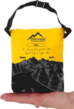 Regenponcho „Sohra“ Petrol/Gelb -Normani 134583