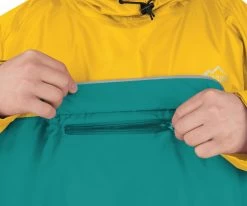 Regenponcho „Sohra“ Petrol/Gelb -Normani 134617