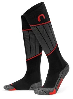 2 Paar Merino Kompressionskniestrümpfe „Darwin“ Rot