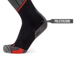 2 Paar Merino Kompressionskniestrümpfe „Darwin“ Rot -Normani 138307