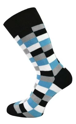 6 Paar Freizeitsocken „Square“ Aus Baumwolle Türkis