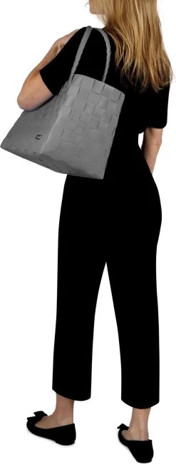 Einkaufskorb Einkaufstasche Aus Kunststoff Anthrazit -Normani 139613