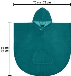 Kinder Badeponcho Weich „Melilla“ Blau -Normani 140520