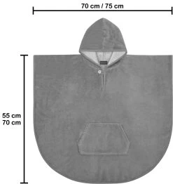 Kinder Badeponcho Weich „Melilla“ Grau 13 Kinder Badeponcho Weich „Melilla“ Grau -Normani 140527