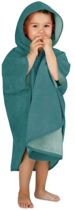 Kinder Badeponcho Weich „Melilla“ Blau -Normani 141077