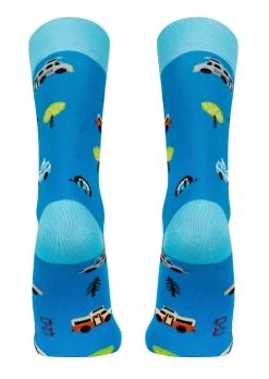 2 Paar Spruch / Motiv Socken Camping -Normani 141503