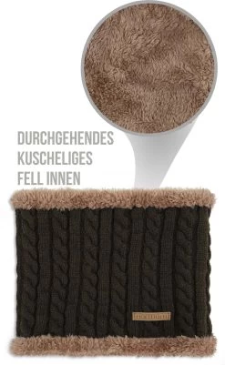 Winter-Fellschal „Kebili“ Braun/Braun