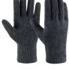 Merino Strick-Fingerhandschuhe „Onslow“ Grau -Normani 142435