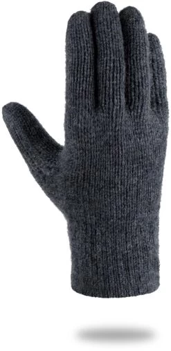 Merino Strick-Fingerhandschuhe „Onslow“ Grau -Normani 142506