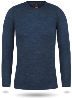 Damen Merino Langarm-Shirt „Mandurah“ Navy