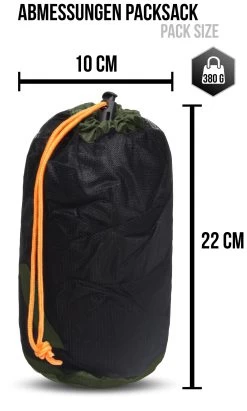 Schlafsack-Regenüberzug „SleeBag“ (RV Rechts) Oliv -Normani 143594