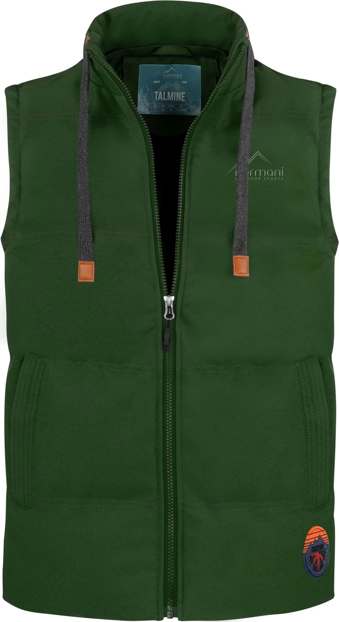 Herren Winter-Steppweste „Talmine“ Oliv 6 Herren Winter-Steppweste „Talmine“ Oliv – Bild 4