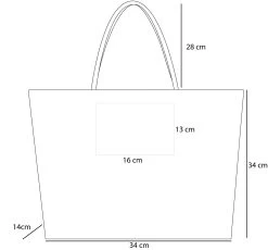 Bequeme Sommer-Umhängetasche, Strandtasche Summer Love Blue -Normani 144049