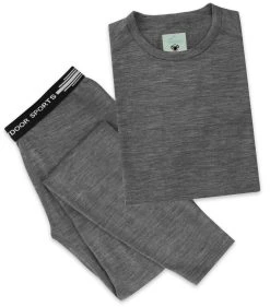 Kinder Merino Langarm „Broome“ Grau -Normani 144503