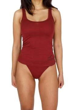 Damen Merino Tanktop „Quilpie“ Rot