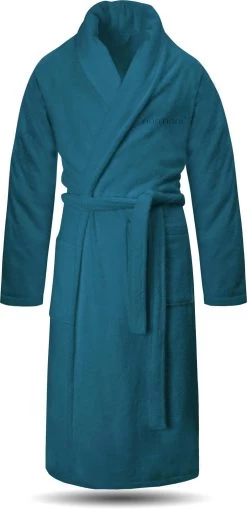 Unisex Premium Bademantel „Sivas“ Aus Frottee - OEKO-TEX® 100 Petrol